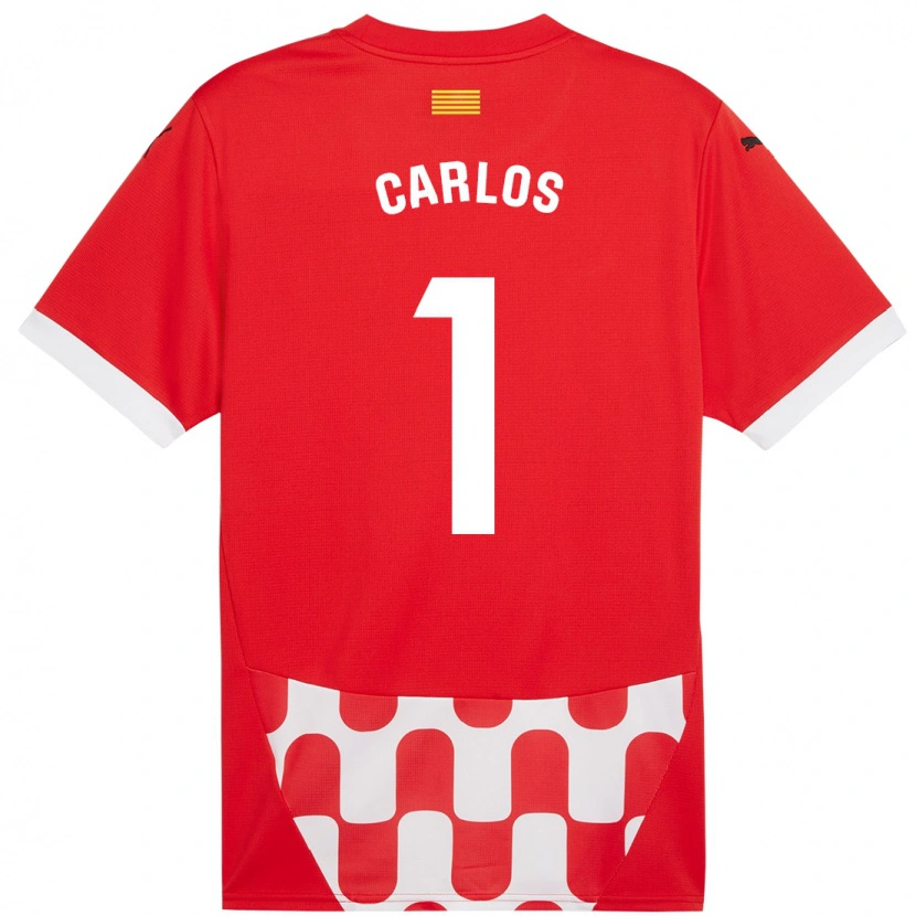Danxen Kinder Juan Carlos #1 Rot Weiß Heimtrikot Trikot 2024/25 T-Shirt