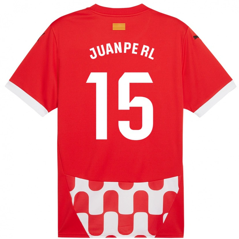Danxen Kinder Juanpe #15 Rot Weiß Heimtrikot Trikot 2024/25 T-Shirt