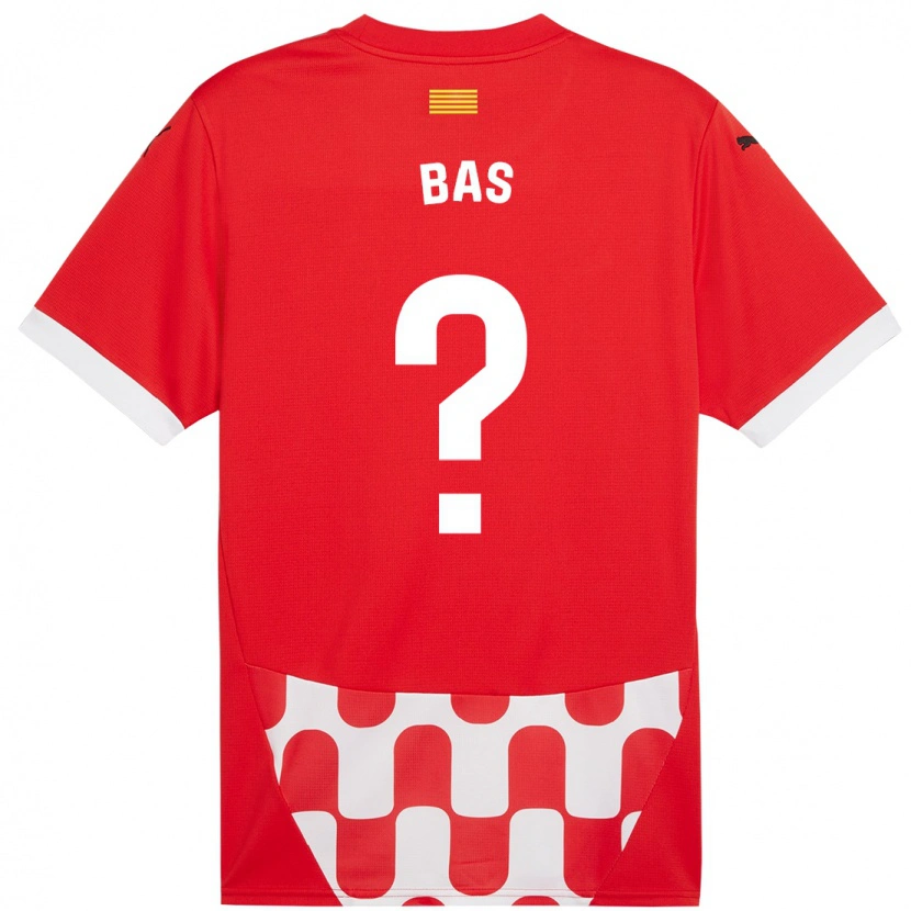 Danxen Kinder Jordi Bas #0 Rot Weiß Heimtrikot Trikot 2024/25 T-Shirt