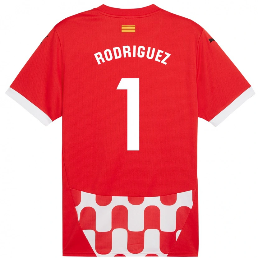 Danxen Kinder Maria Rodríguez #1 Rot Weiß Heimtrikot Trikot 2024/25 T-Shirt