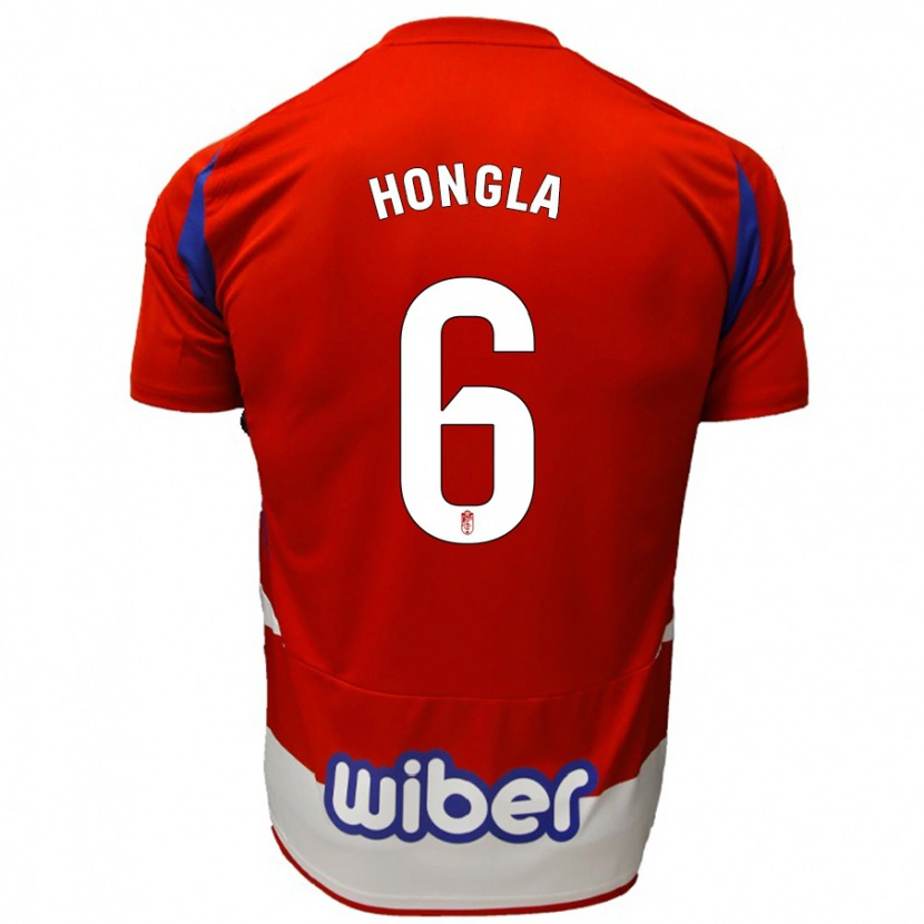 Danxen Kinder Martin Hongla #6 Rot Weiß Blau Heimtrikot Trikot 2024/25 T-Shirt
