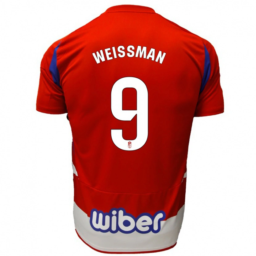 Danxen Kinder Shon Weissman #9 Rot Weiß Blau Heimtrikot Trikot 2024/25 T-Shirt