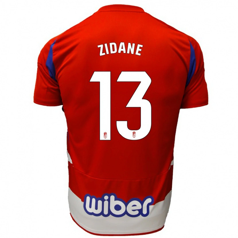 Danxen Kinder Luca Zidane #13 Rot Weiß Blau Heimtrikot Trikot 2024/25 T-Shirt