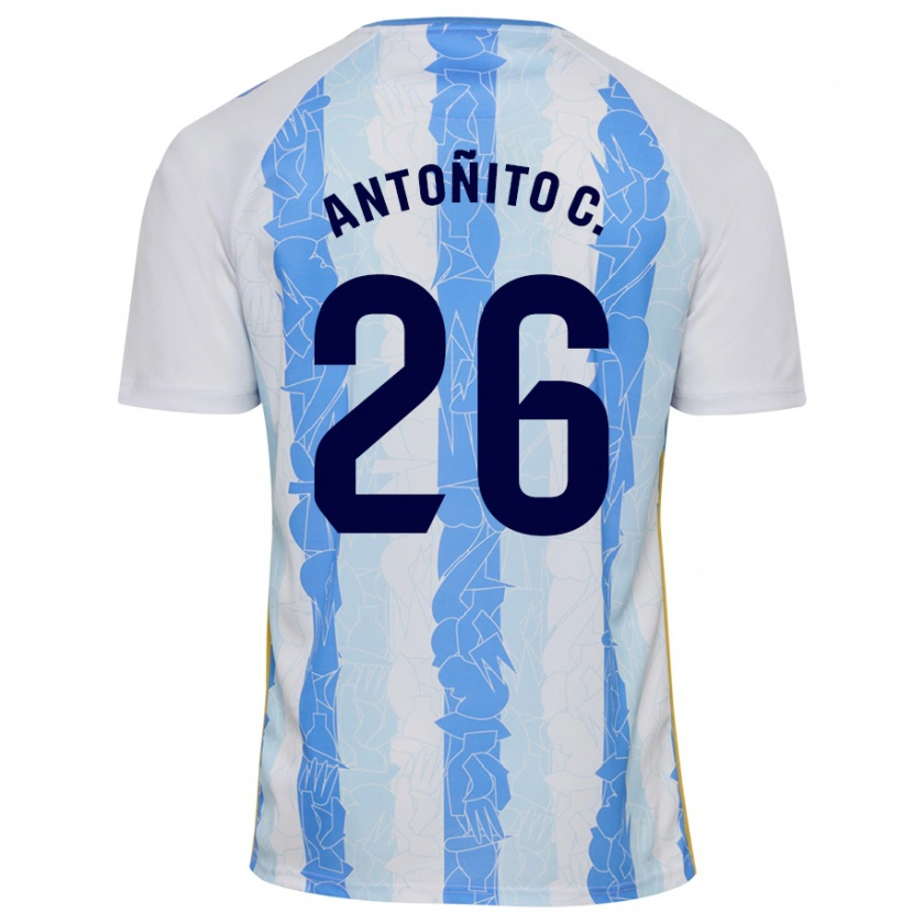 Danxen Kinder Antonio Cordero #26 Weiß Blau Heimtrikot Trikot 2024/25 T-Shirt