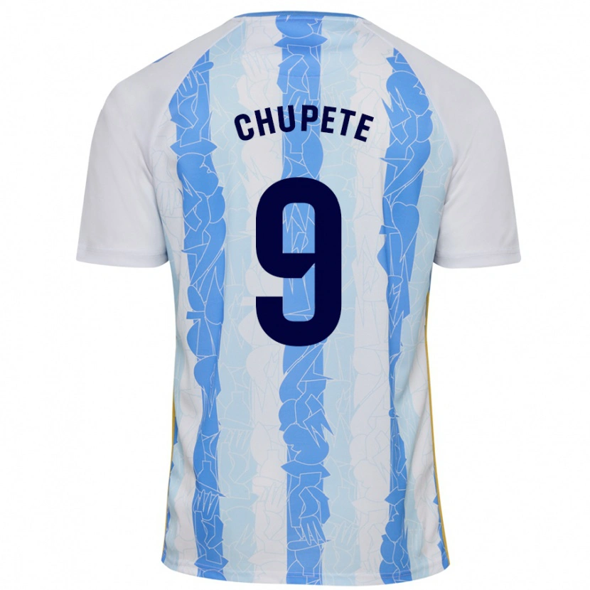 Danxen Kinder Chupete #9 Weiß Blau Heimtrikot Trikot 2024/25 T-Shirt