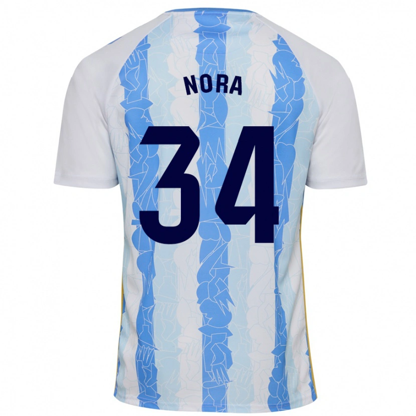 Danxen Kinder Nora #34 Weiß Blau Heimtrikot Trikot 2024/25 T-Shirt
