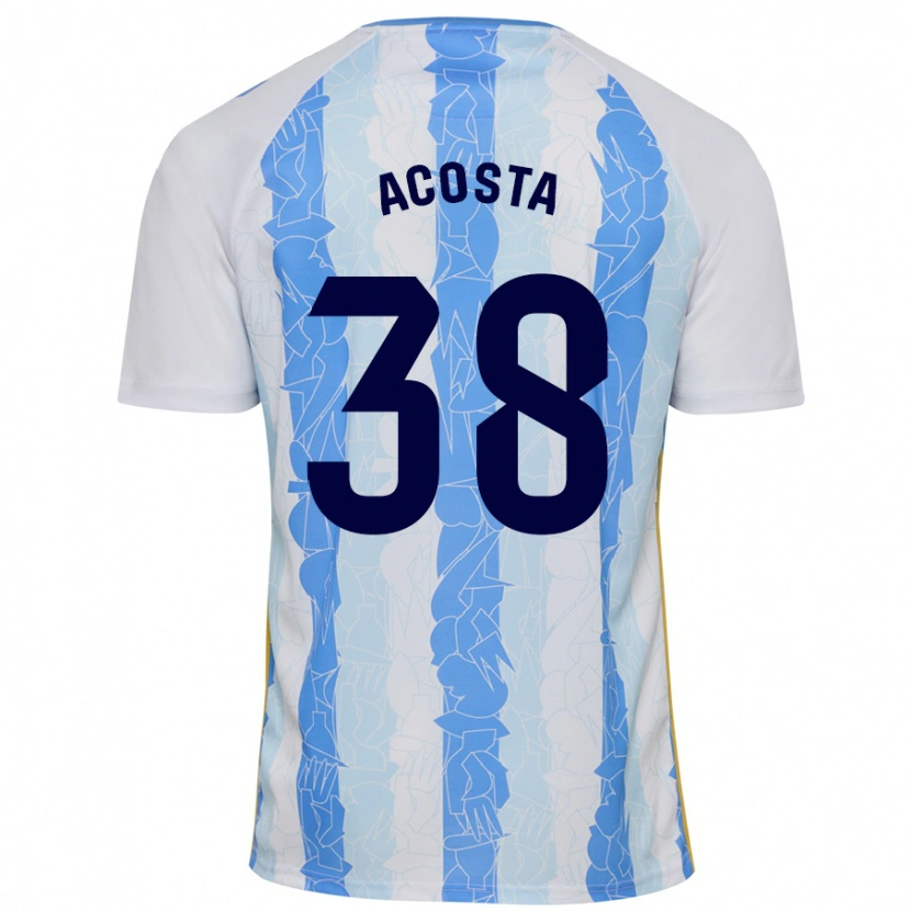 Danxen Kinder Judith Acosta #38 Weiß Blau Heimtrikot Trikot 2024/25 T-Shirt