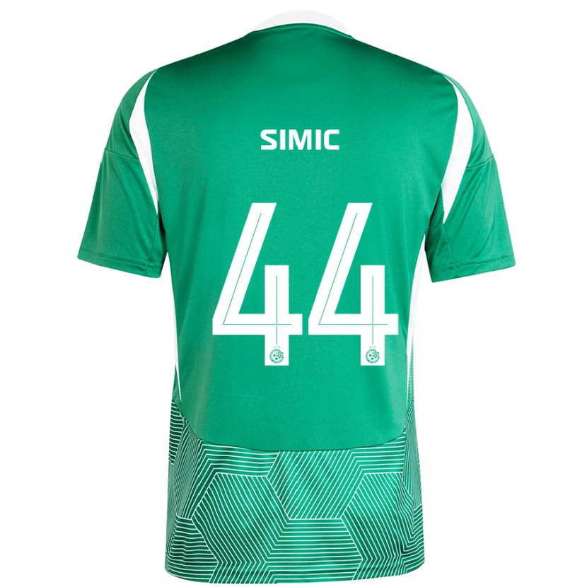Danxen Kinder Lorenco Simic #44 Grün Weiß Heimtrikot Trikot 2024/25 T-Shirt