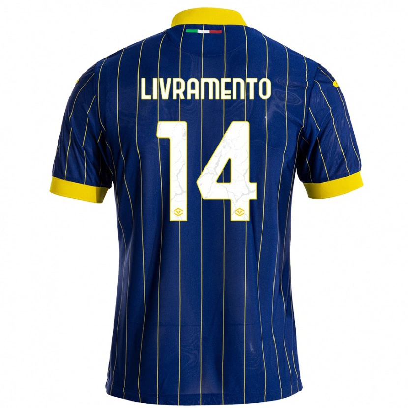 Danxen Kinder Dailon Rocha Livramento #14 Blau Gelb Heimtrikot Trikot 2024/25 T-Shirt