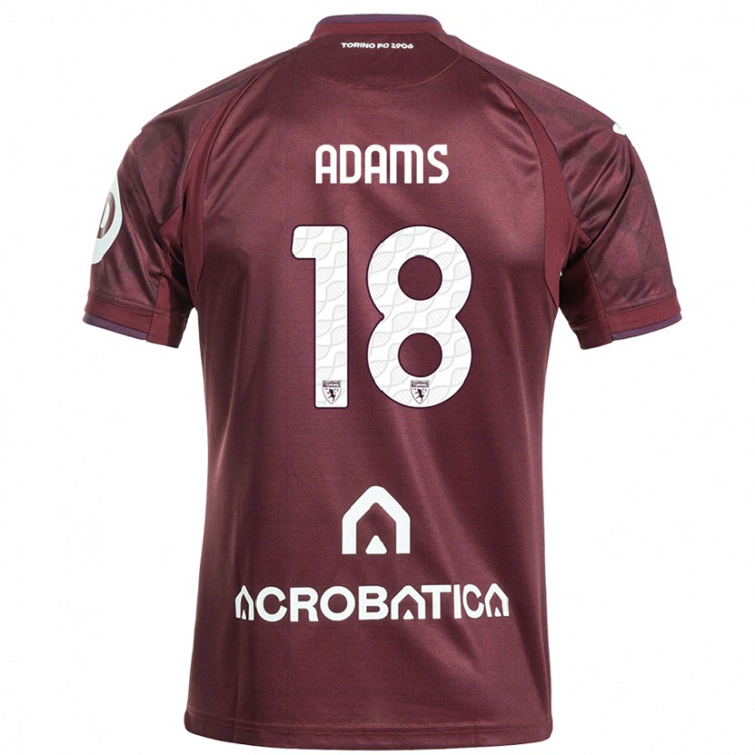 Danxen Kinder Ché Adams #18 Kastanienbraun Weiß Heimtrikot Trikot 2024/25 T-Shirt