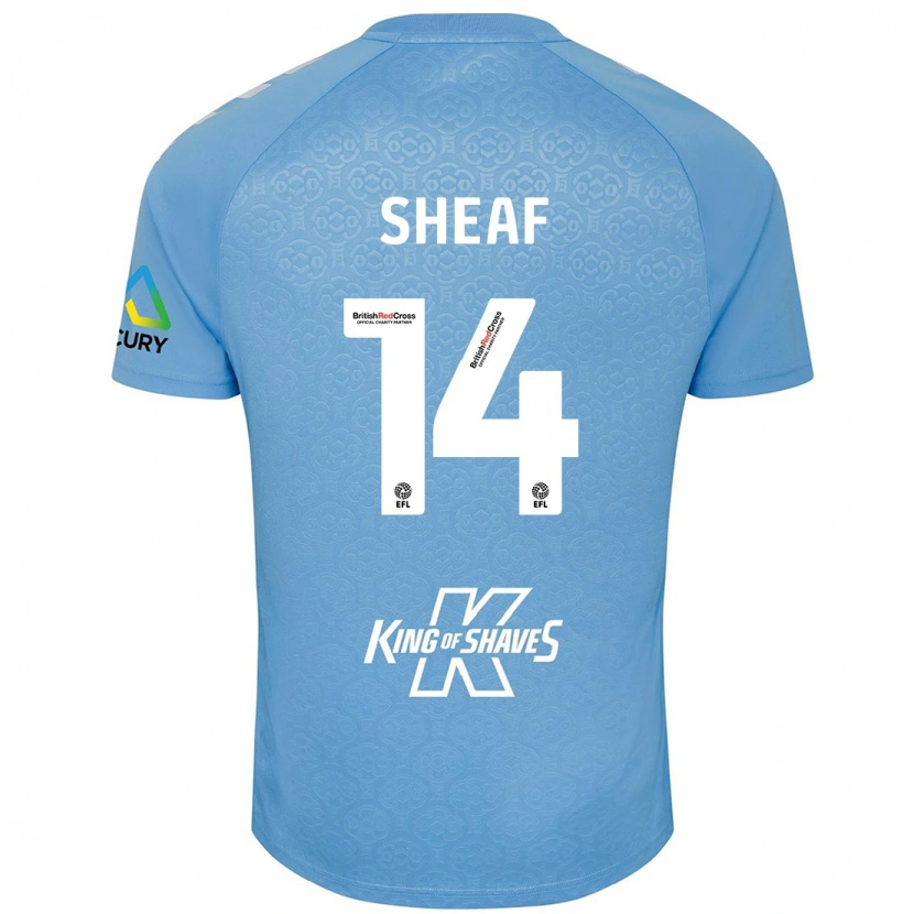 Danxen Kinder Ben Sheaf #14 Blau Weiß Heimtrikot Trikot 2024/25 T-Shirt