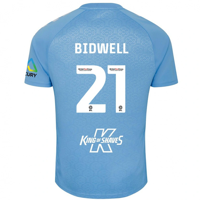 Danxen Kinder Jake Bidwell #21 Blau Weiß Heimtrikot Trikot 2024/25 T-Shirt