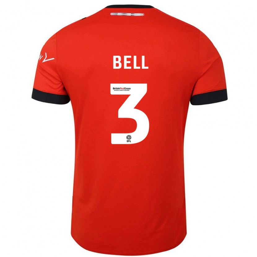 Danxen Kinder Amari'i Bell #3 Orange Schwarz Heimtrikot Trikot 2024/25 T-Shirt