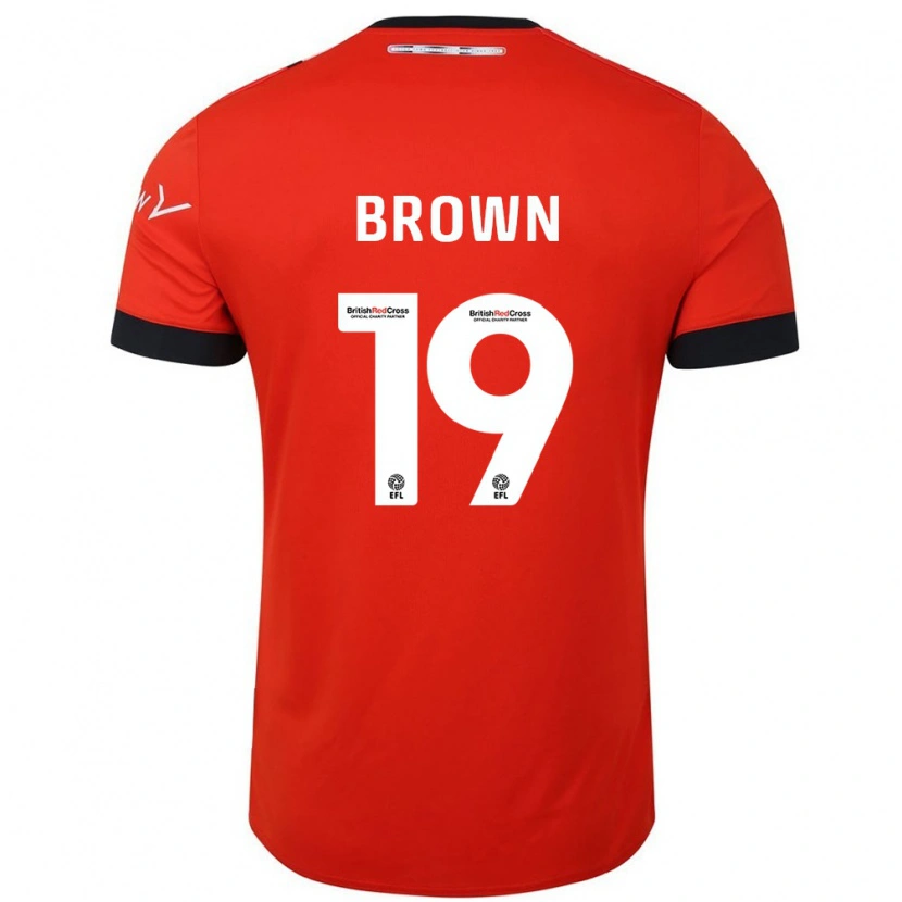 Danxen Kinder Jacob Brown #19 Orange Schwarz Heimtrikot Trikot 2024/25 T-Shirt