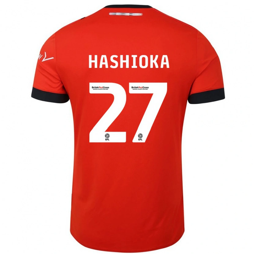 Danxen Kinder Daiki Hashioka #27 Orange Schwarz Heimtrikot Trikot 2024/25 T-Shirt
