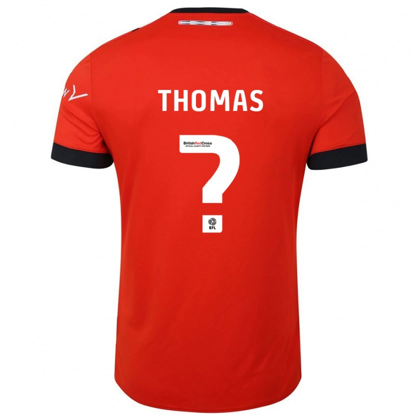 Danxen Kinder Lucas Thomas #0 Orange Schwarz Heimtrikot Trikot 2024/25 T-Shirt