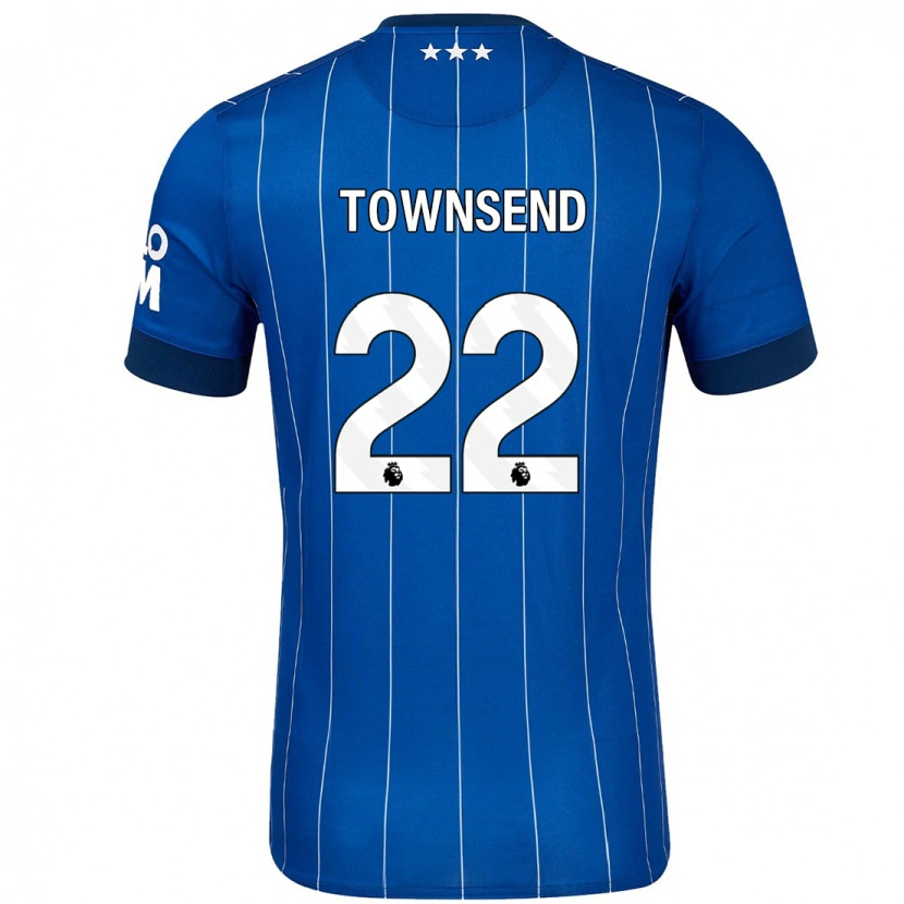 Danxen Kinder Conor Townsend #22 Marineblau Heimtrikot Trikot 2024/25 T-Shirt