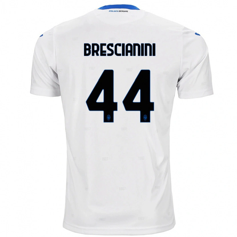 Danxen Kinder Marco Brescianini #44 Weiß Auswärtstrikot Trikot 2024/25 T-Shirt