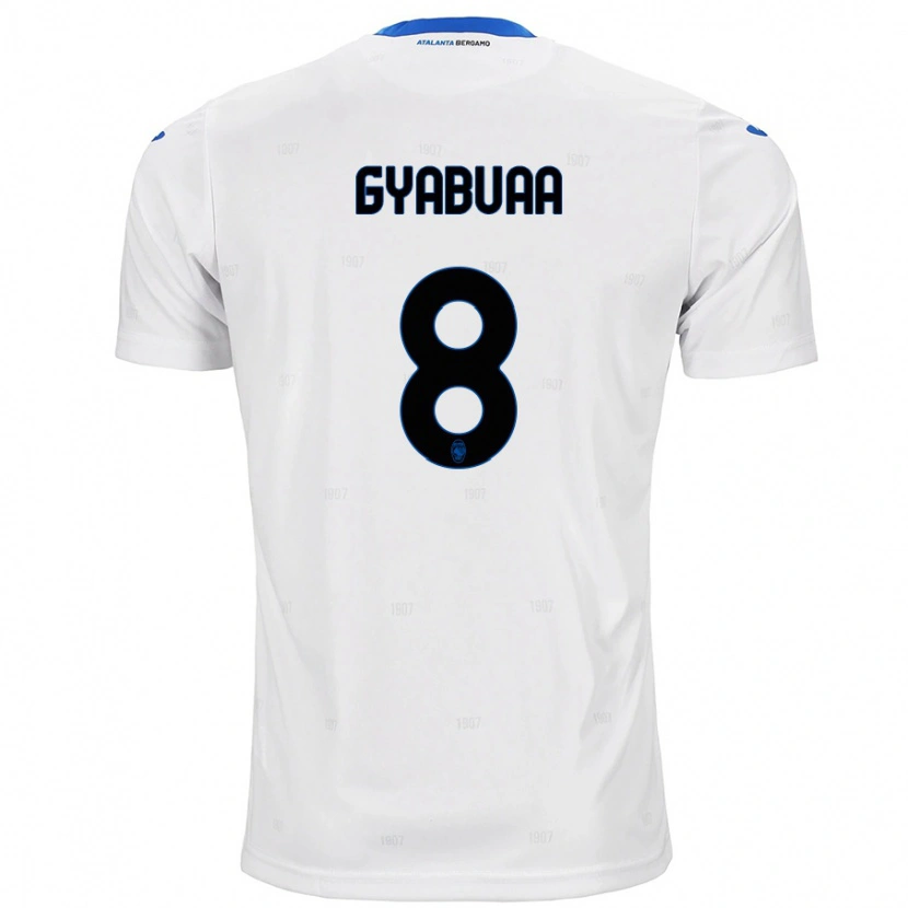 Danxen Kinder Emmanuel Gyabuaa #8 Weiß Auswärtstrikot Trikot 2024/25 T-Shirt
