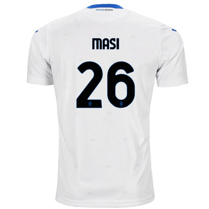 Danxen Kinder Alberto Masi #26 Weiß Auswärtstrikot Trikot 2024/25 T-Shirt