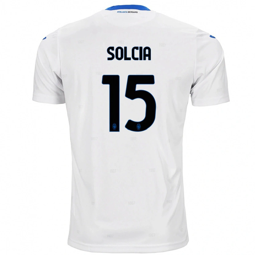 Danxen Kinder Daniele Solcia #15 Weiß Auswärtstrikot Trikot 2024/25 T-Shirt