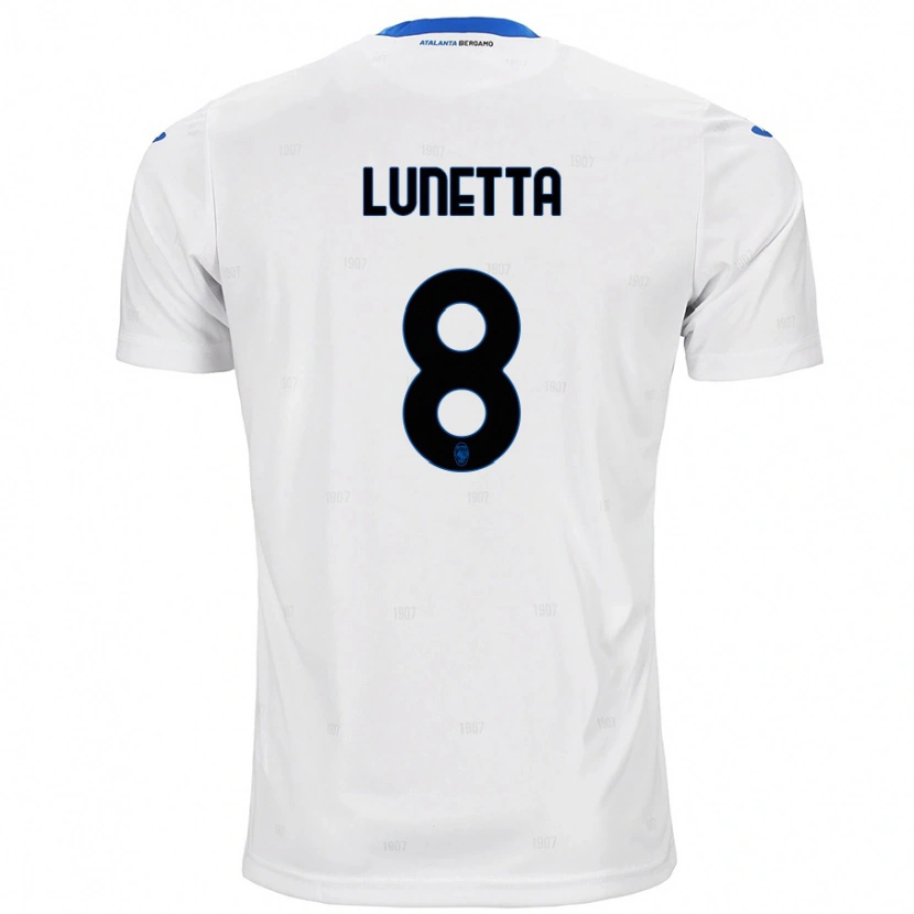 Danxen Kinder Gabriel Lunetta #8 Weiß Auswärtstrikot Trikot 2024/25 T-Shirt
