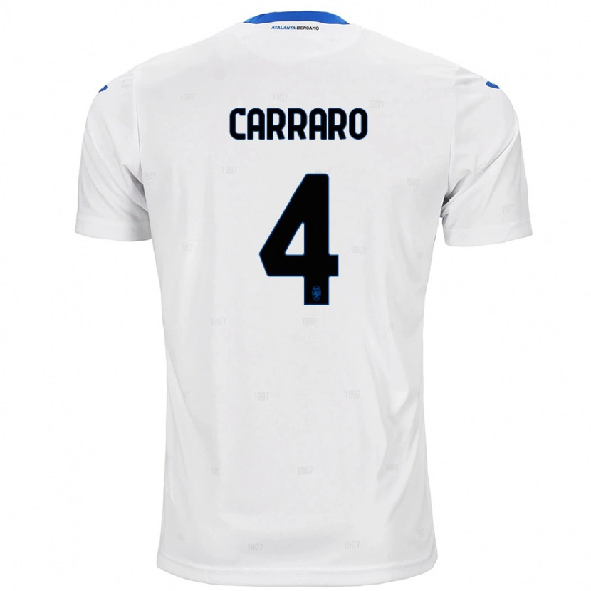 Danxen Kinder Marco Carraro #4 Weiß Auswärtstrikot Trikot 2024/25 T-Shirt
