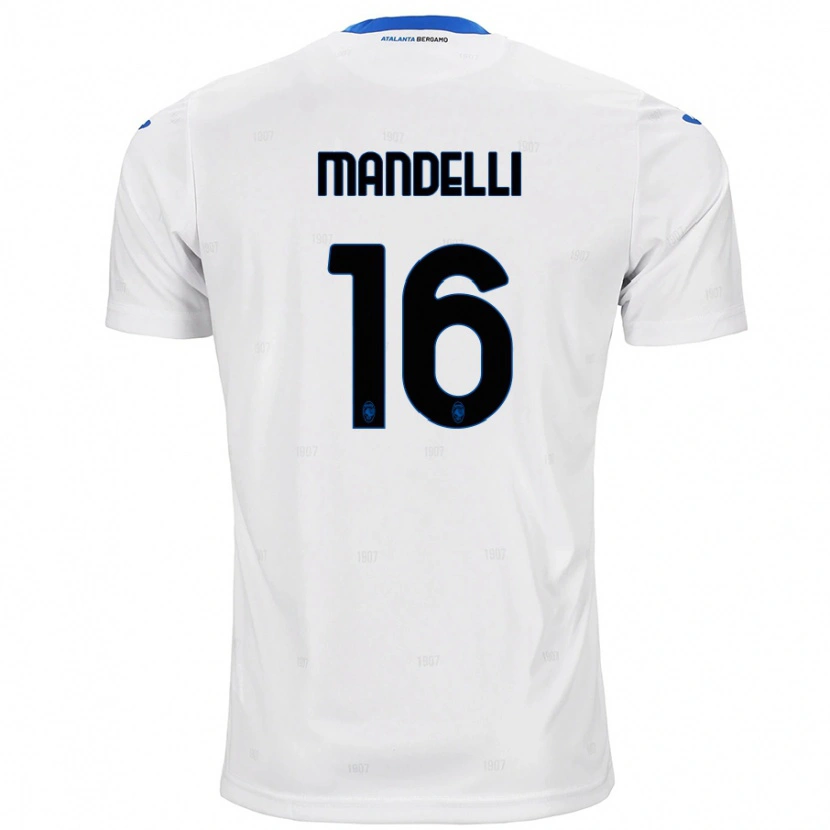 Danxen Kinder Giulia Mandelli #16 Weiß Auswärtstrikot Trikot 2024/25 T-Shirt