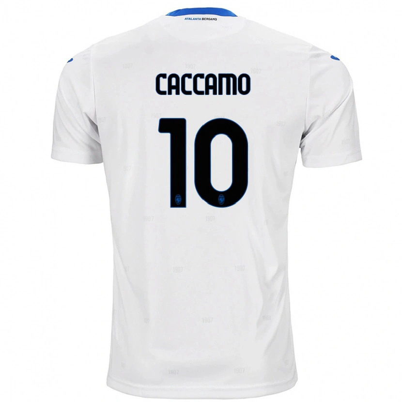 Danxen Kinder Patrizia Caccamo #10 Weiß Auswärtstrikot Trikot 2024/25 T-Shirt