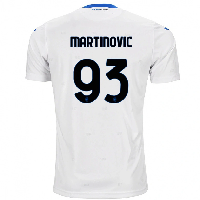 Danxen Kinder Melania Martinovic #93 Weiß Auswärtstrikot Trikot 2024/25 T-Shirt