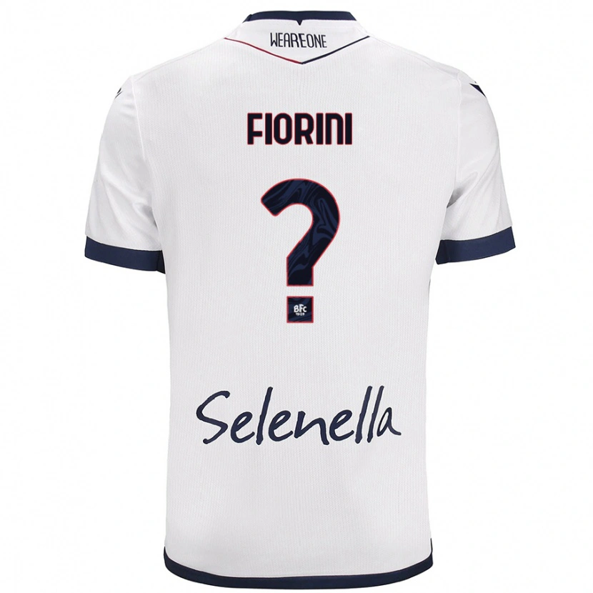 Danxen Kinder Mattia Fiorini #0 Weiß Königsblau Auswärtstrikot Trikot 2024/25 T-Shirt