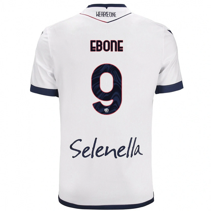 Danxen Kinder Tommaso Ebone #9 Weiß Königsblau Auswärtstrikot Trikot 2024/25 T-Shirt