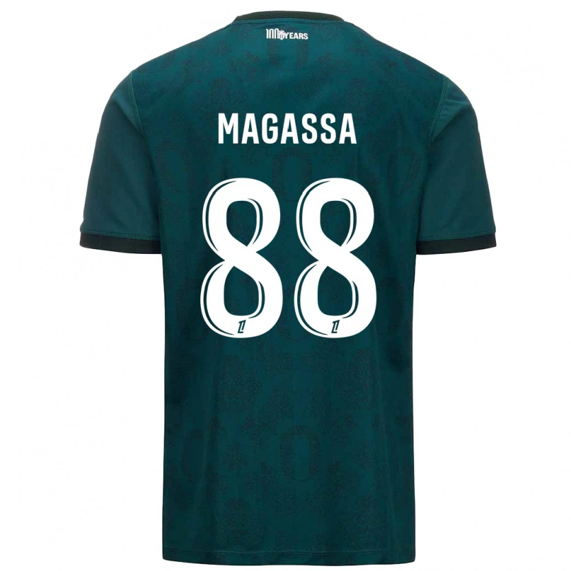 Danxen Kinder Soungoutou Magassa #88 Dunkelgrün Auswärtstrikot Trikot 2024/25 T-Shirt