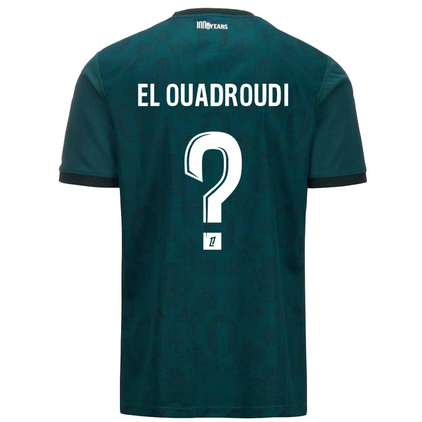 Danxen Kinder Imrane El Ouadroudi #0 Dunkelgrün Auswärtstrikot Trikot 2024/25 T-Shirt