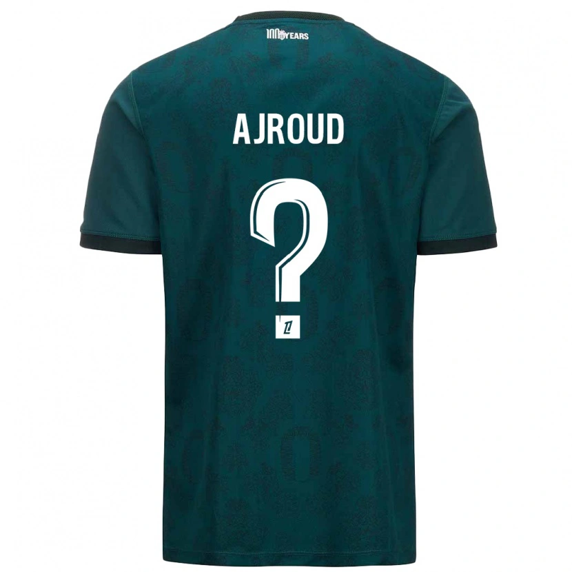 Danxen Kinder Najd Ajroud #0 Dunkelgrün Auswärtstrikot Trikot 2024/25 T-Shirt
