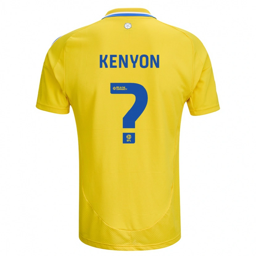 Danxen Kinder George Kenyon #0 Gelb Blau Auswärtstrikot Trikot 2024/25 T-Shirt