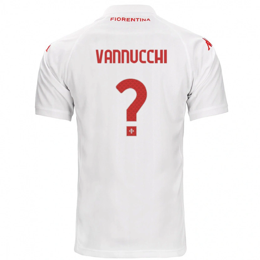 Danxen Kinder Tommaso Vannucchi #0 Weiß Auswärtstrikot Trikot 2024/25 T-Shirt