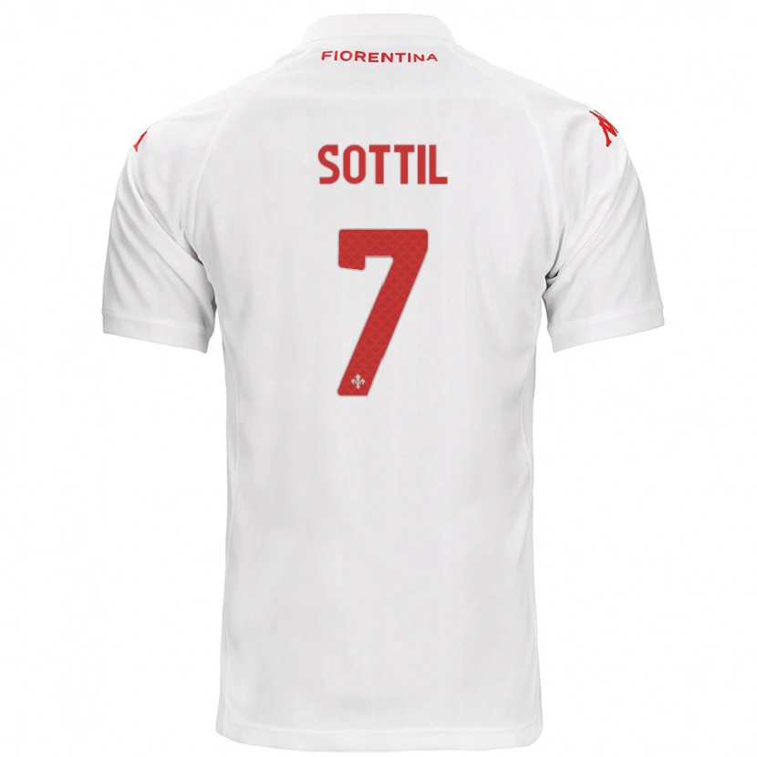 Danxen Kinder Riccardo Sottil #7 Weiß Auswärtstrikot Trikot 2024/25 T-Shirt