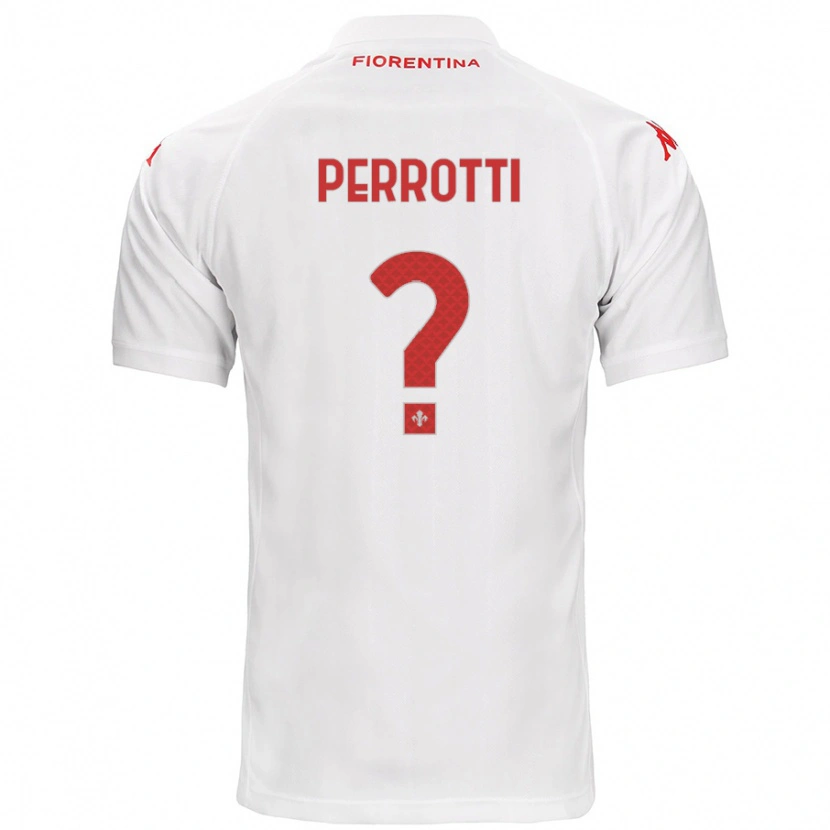 Danxen Kinder Alessandro Perrotti #0 Weiß Auswärtstrikot Trikot 2024/25 T-Shirt