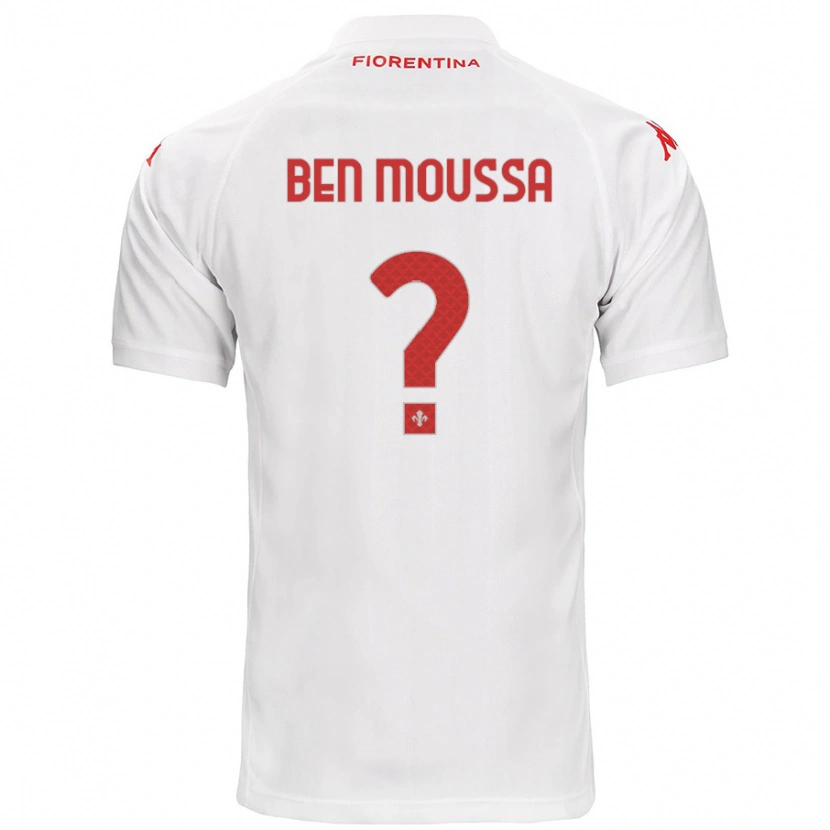 Danxen Kinder Mehdi Ben Moussa #0 Weiß Auswärtstrikot Trikot 2024/25 T-Shirt