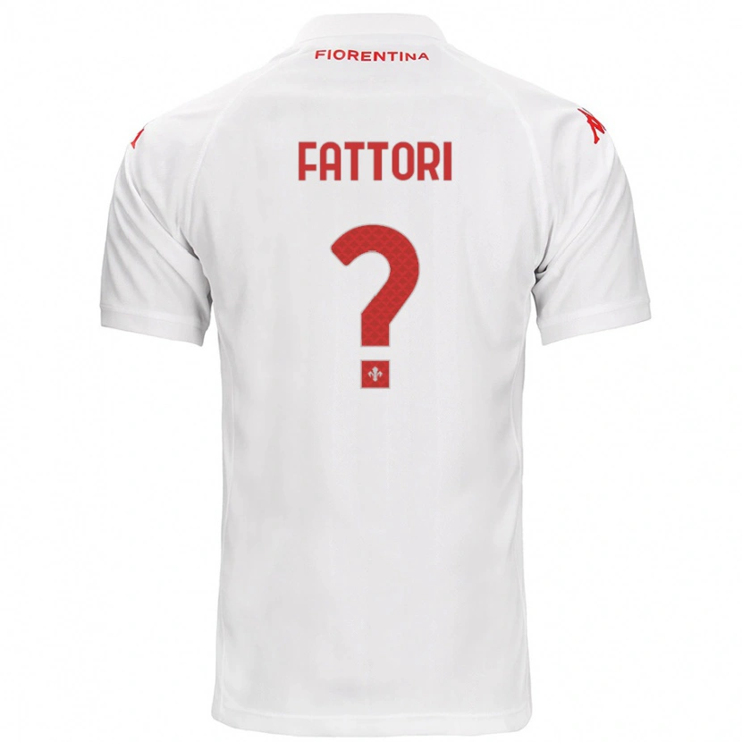 Danxen Kinder Filippo Fattori #0 Weiß Auswärtstrikot Trikot 2024/25 T-Shirt