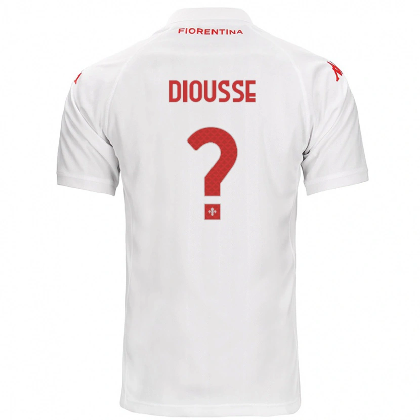 Danxen Kinder Birahim Diousse #0 Weiß Auswärtstrikot Trikot 2024/25 T-Shirt