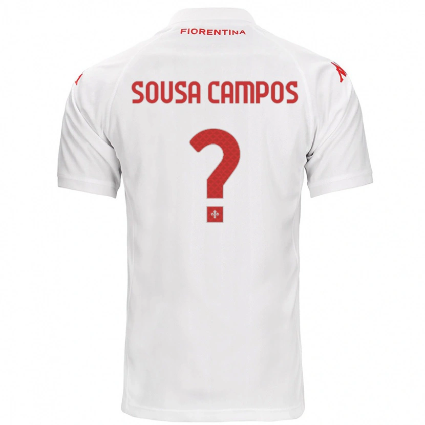 Danxen Kinder Matteo Sousa Campos #0 Weiß Auswärtstrikot Trikot 2024/25 T-Shirt
