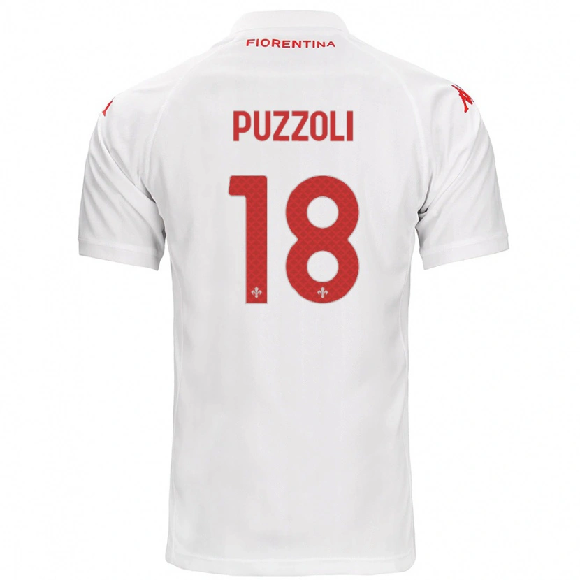 Danxen Kinder Giorgio Puzzoli #18 Weiß Auswärtstrikot Trikot 2024/25 T-Shirt