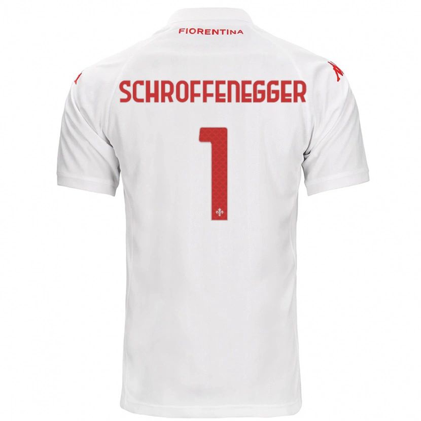 Danxen Kinder Katja Schroffenegger #1 Weiß Auswärtstrikot Trikot 2024/25 T-Shirt