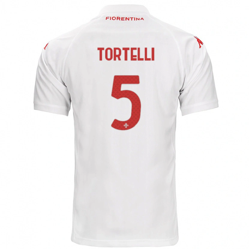 Danxen Kinder Alice Tortelli #5 Weiß Auswärtstrikot Trikot 2024/25 T-Shirt
