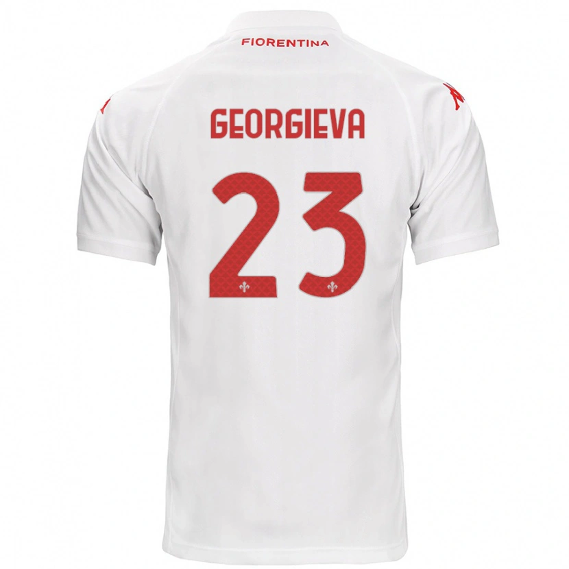 Danxen Kinder Marina Georgieva #23 Weiß Auswärtstrikot Trikot 2024/25 T-Shirt