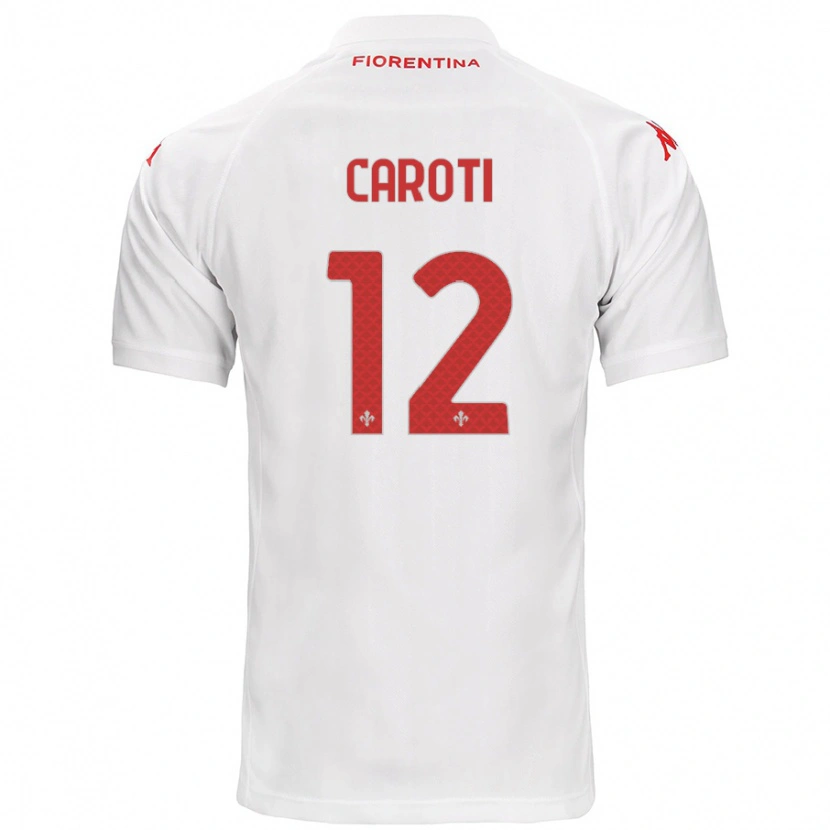 Danxen Kinder Filippo Caroti #12 Weiß Auswärtstrikot Trikot 2024/25 T-Shirt