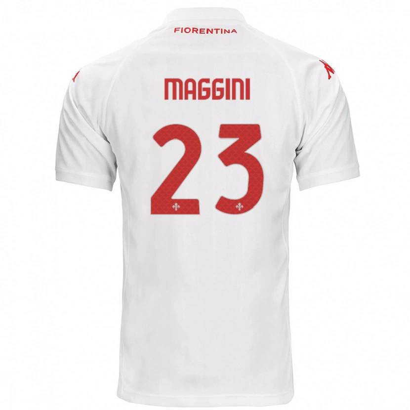 Danxen Kinder Filippo Maggini #23 Weiß Auswärtstrikot Trikot 2024/25 T-Shirt