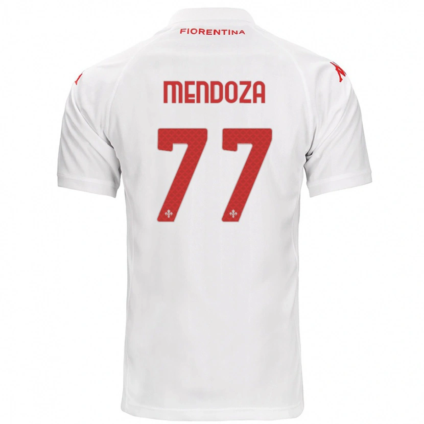 Danxen Kinder William Mendoza #77 Weiß Auswärtstrikot Trikot 2024/25 T-Shirt